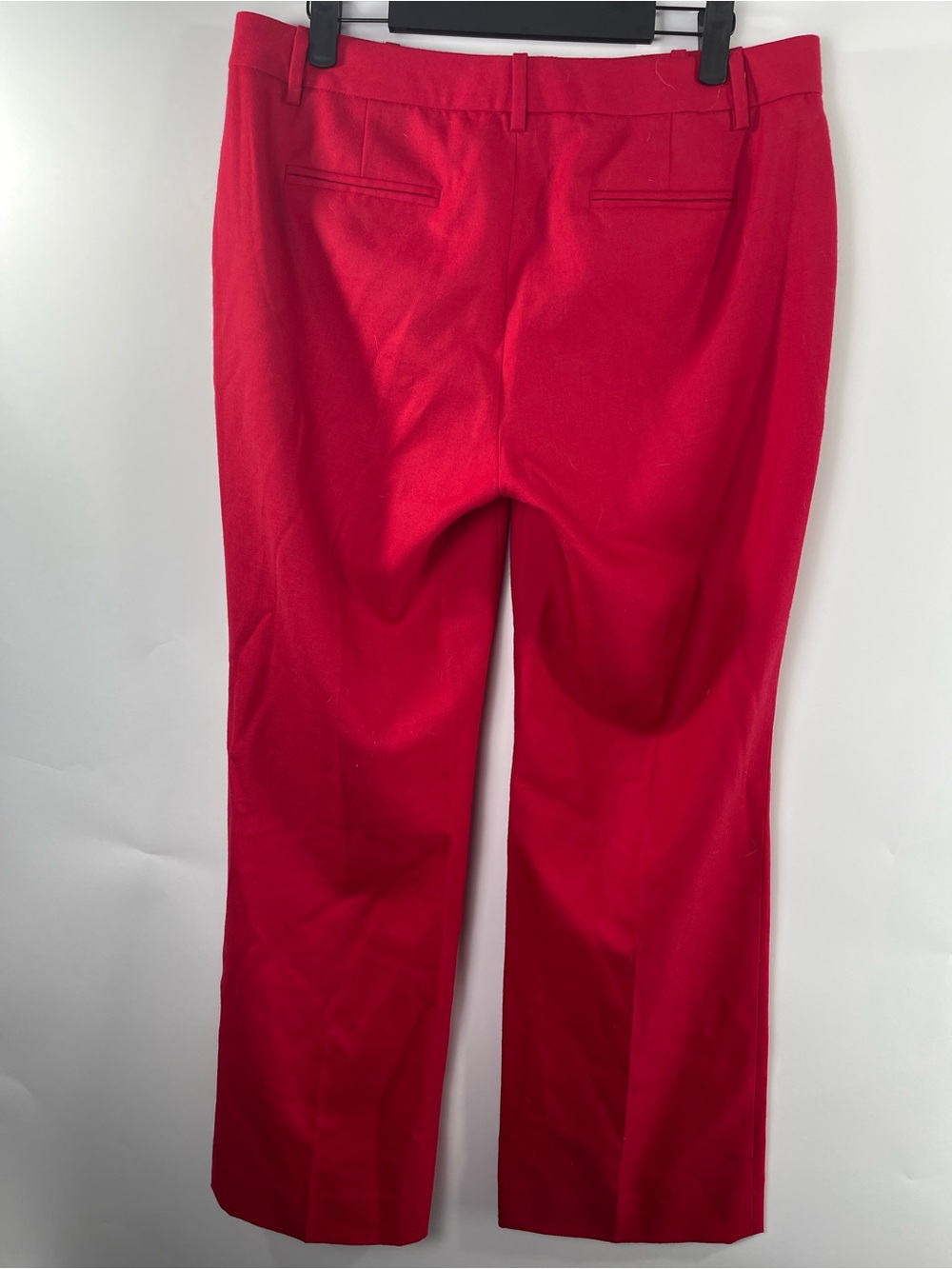 J. Crew 100% Wool Red Cafe Trouser Workwear Pants Size 8 - Picture 2 of 9